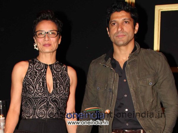 Farhan Akhtar With Wife Adhuna